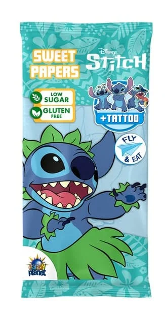 Frozen Lilo & Stitch Eating Sweet Papers & Tatoo 8gx25pcs