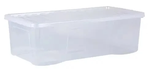 Wham Crystal 62L Box & Lid Clear