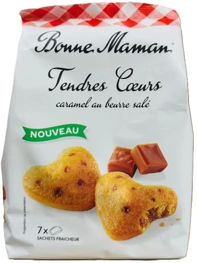 Bonne Maman Hearts Pastry Salted Caramel (7Pk) 210g